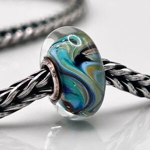 TROLLBEADS Rare Van Gogh Unique #4 LAA 925S colorful swirls, style of the artist